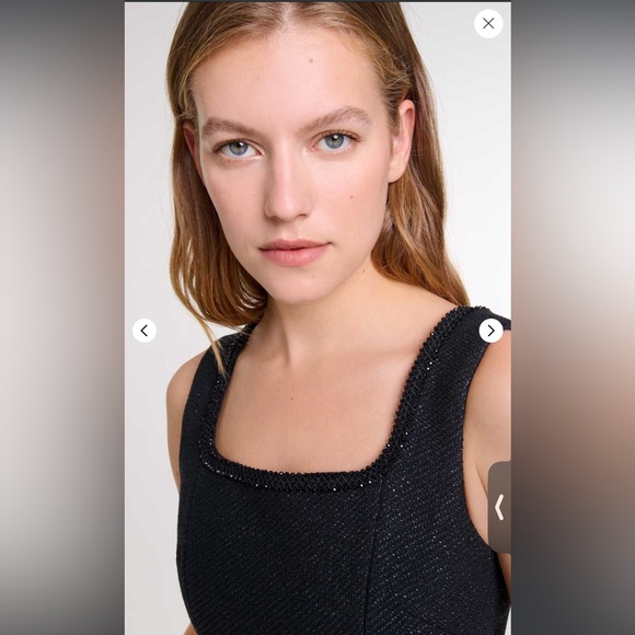 Maje new woth tags Short rhinestone dress with minor flaw - Picture 2 of 5